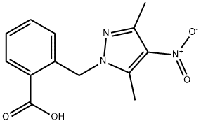 2-(3,5-DIMETHYL-4-NITRO-PYRAZOL-1-YLMETHYL)-BENZOIC ACID Struktur