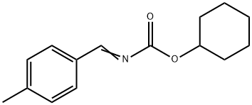 (4-METHYL-BENZYLIDENE)-CARBAMIC ACID CYCLOHEXYL ESTER Struktur