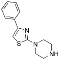 4-PHENYL-2-PIPERAZINO-1,3-THIAZOLE Struktur