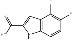 4,5-DIFLUORO-1H-INDOLE-2-CARBOXYLIC ACID Struktur