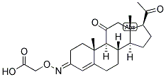 4-PREGNEN-3,20-DIONE 3-O-CARBOXYMETHYLOXIME : OVA Struktur