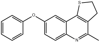 4-METHYL-2,3-DIHYDROTHIENO[3,2-C]QUINOLIN-8-YL PHENYL ETHER Struktur