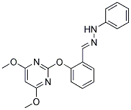 1,2-DIAZA-3-[2-[(4,6-DIMETHOXYPYRIMIDIN-2-YL)OXY]PHENYL]-1-PHENYLPROP-2-ENE Struktur