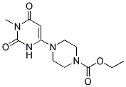 ETHYL 4-(1-METHYL-2,6-DIOXO-1,2,3,6-TETRAHYDROPYRIMIDIN-4-YL)PIPERAZINE-1-CARBOXYLATE Struktur