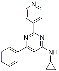 N-CYCLOPROPYL-6-PHENYL-2-PYRIDIN-4-YLPYRIMIDIN-4-AMINE Struktur