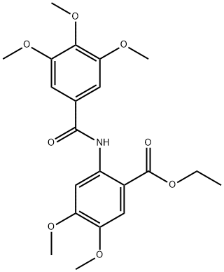 N-(3',4',5'-TRIMETHOXYBENZOYL)-(3,4-DIMETHOXY)ETHYLANTHRANILATE Struktur