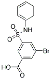 3-BROMO-5-PHENYLSULFAMOYL-BENZOIC ACID Struktur