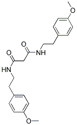 N,N'-BIS-[2-(4-METHOXY-PHENYL)-ETHYL]-MALONAMIDE Struktur