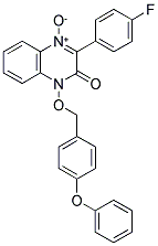 2-(4-FLUOROPHENYL)-3-OXO-4-(4-PHENOXYBENZYLOXY)-3,4-DIHYDROQUINOXALINE 1-OXIDE Struktur