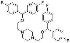 1,4-BIS[(2-DI(4-FLUOROPHENYL)METHOXY)ETHYL]PIPERAZINE Struktur