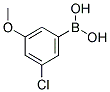 3-CHLORO-5-METHOXYPHENYLBORONIC ACID Struktur