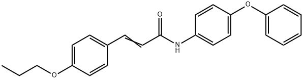 N-(4-PHENOXYPHENYL)-3-(4-PROPOXYPHENYL)ACRYLAMIDE Struktur