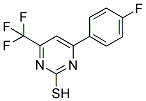 4-(TRIFLUOROMETHYL)-6-(4-FLUOROPHENYL)PYRIMIDINE-2-THIOL Struktur