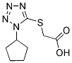 [(1-CYCLOPENTYL-1H-TETRAZOL-5-YL)THIO]ACETIC ACID Struktur