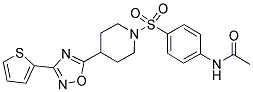 N-[4-((4-(3-(THIEN-2-YL)-1,2,4-OXADIAZOL-5-YL)PIPERIDIN-1-YL)SULPHONYL)PHENYL]ACETAMIDE Struktur