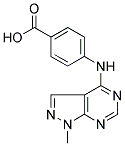 4-(1-METHYL-1H-PYRAZOLO[3,4-D]PYRIMIDIN-4-YLAMINO)-BENZOIC ACID Struktur