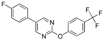 5-(4-FLUOROPHENYL)-2-[4-(TRIFLUOROMETHYL)PHENOXY]PYRIMIDINE Struktur