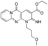 ETHYL 2-IMINO-1-(3-METHOXYPROPYL)-5-OXO-1,5-DIHYDRO-2H-DIPYRIDO[1,2-A:2',3'-D]PYRIMIDINE-3-CARBOXYLATE Struktur