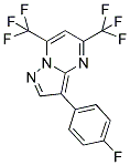 3-(4-FLUOROPHENYL)-5,7-BIS(TRIFLUOROMETHYL)PYRAZOLO[1,5-A]PYRIMIDINE Struktur