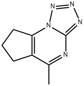 5-METHYL-7,8-DIHYDRO-6H-CYCLOPENTA[E][1,2,3,4]TETRAAZOLO[1,5-A]PYRIMIDINE Struktur