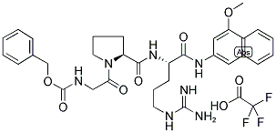 Z-GLY-PRO-ARG 4-METHOXY-2-NAPHTHYLAMIDE TFA Struktur