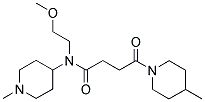 N-(2-METHOXYETHYL)-N-(1-METHYLPIPERIDIN-4-YL)-4-(4-METHYLPIPERIDIN-1-YL)-4-OXOBUTANAMIDE Struktur