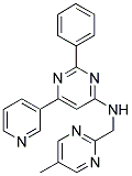 N-[(5-METHYLPYRIMIDIN-2-YL)METHYL]-2-PHENYL-6-PYRIDIN-3-YLPYRIMIDIN-4-AMINE Struktur