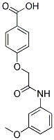 4-[(3-METHOXY-PHENYLCARBAMOYL)-METHOXY]-BENZOIC ACID Struktur