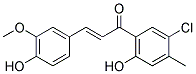 5'-CHLORO-4,2'-DIHYDROXY-3-METHOXY-4'-METHYLCHALCONE Struktur