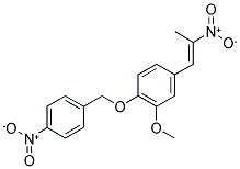 1-(3-METHOXY-4-(P-NITROBENZYLOXY)PHENYL)-2-NITROPROPENE Struktur