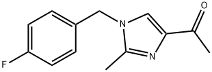 1-[1-(4-FLUOROBENZYL)-2-METHYL-1H-IMIDAZOL-4-YL]-1-ETHANONE Struktur