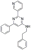 6-PHENYL-N-(2-PHENYLETHYL)-2-PYRIDIN-3-YLPYRIMIDIN-4-AMINE Struktur