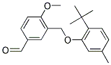 3-(2-TERT-BUTYL-5-METHYL-PHENOXYMETHYL)-4-METHOXY-BENZALDEHYDE Struktur