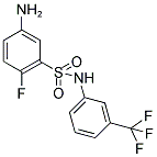 5-AMINO-2-FLUORO-N-(3-TRIFLUOROMETHYL-PHENYL)-BENZENESULFONAMIDE Struktur