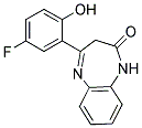 1,3-DIHYDRO-4-(5-FLUORO-2-HYDROXYPHENYL)-2H-1,5-BENZODIAZEPIN-2-ONE Struktur