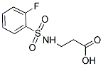 3-(2-FLUORO-BENZENESULFONYLAMINO)-PROPIONIC ACID Struktur