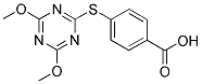 4-[(4,6-DIMETHOXYTRIAZIN-2-YL)THIO]BENZOIC ACID Struktur