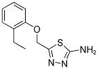 5-(2-ETHYL-PHENOXYMETHYL)-[1,3,4]THIADIAZOL-2-YLAMINE Struktur