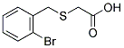 [(2-BROMOBENZYL)THIO]ACETIC ACID Struktur