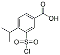 3-CHLOROSULFONYL-4-ISOPROPYL-BENZOIC ACID Struktur