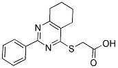 (2-PHENYL-5,6,7,8-TETRAHYDRO-QUINAZOLIN-4-YLSULFANYL)-ACETIC ACID Struktur