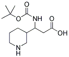 3-TERT-BUTOXYCARBONYLAMINO-3-PIPERIDIN-3-YL-PROPIONIC ACID Struktur