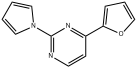 4-(2-FURYL)-2-(1H-PYRROL-1-YL)PYRIMIDINE Struktur