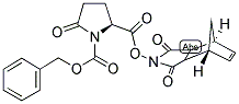 Z-L-PYROGLUTAMIC ACID N-HYDROXY-5-NORBORNEN-2,3-DICARBOXIMIDE ESTER Struktur