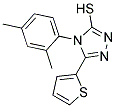 4-(2,4-DIMETHYL-PHENYL)-5-THIOPHEN-2-YL-4H-[1,2,4]TRIAZOLE-3-THIOL Struktur