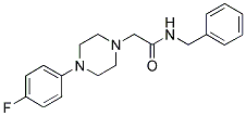 N-BENZYL-2-[4-(4-FLUOROPHENYL)PIPERAZINO]ACETAMIDE Struktur