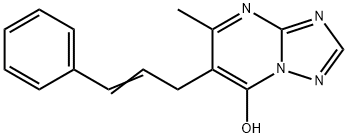 5-METHYL-6-[(E)-3-PHENYL-2-PROPENYL][1,2,4]TRIAZOLO[1,5-A]PYRIMIDIN-7-OL Struktur