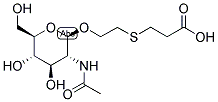 BETA-D-GLCNAC, 2-(2-CARBOXYETHYLTHIO)-ETHYL Struktur