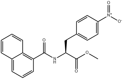 (S)-METHYL-2-NAPHTHOYLAMINO-3-(4-NITROPHENYL)PROPIONATE Struktur