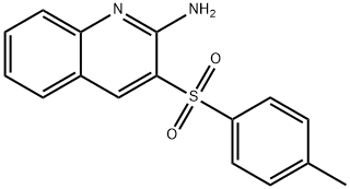 3-[(4-METHYLPHENYL)SULFONYL]-2-QUINOLINAMINE Struktur